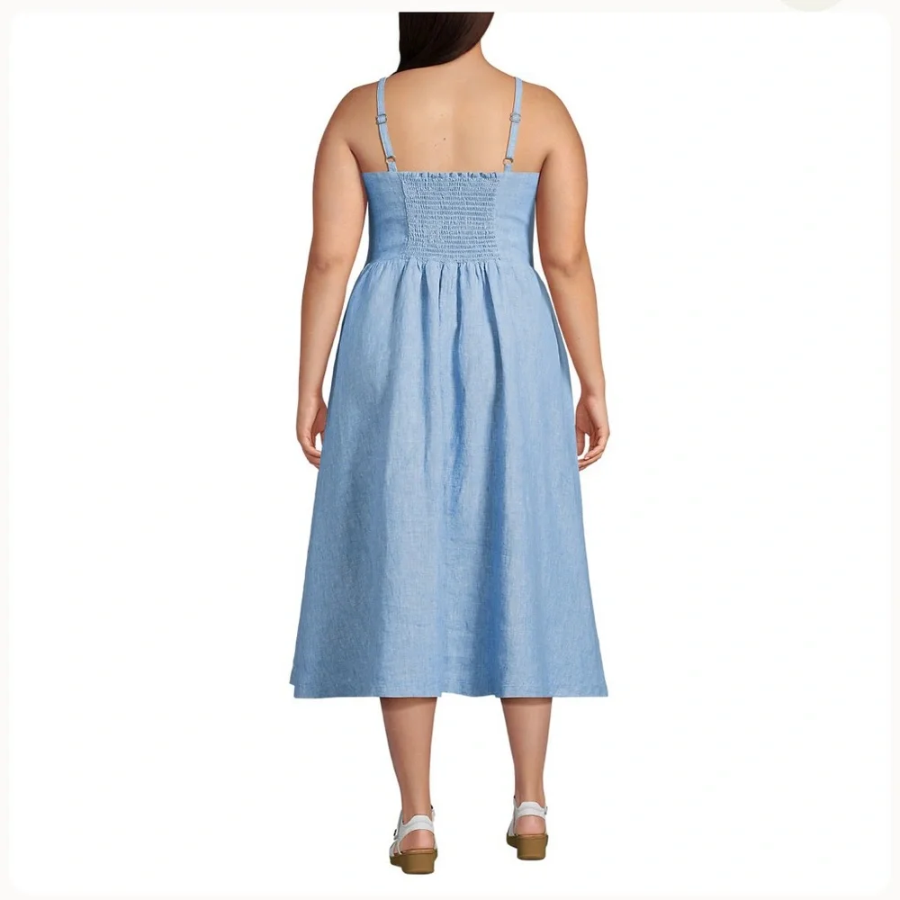 Lands’ End denim maxi dress size 1X - Picture 3 of 10